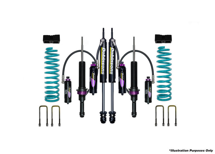 2016-2023 3rd Gen Tacoma Dobinsons MRR 3-Way Adjustable 1.75-3