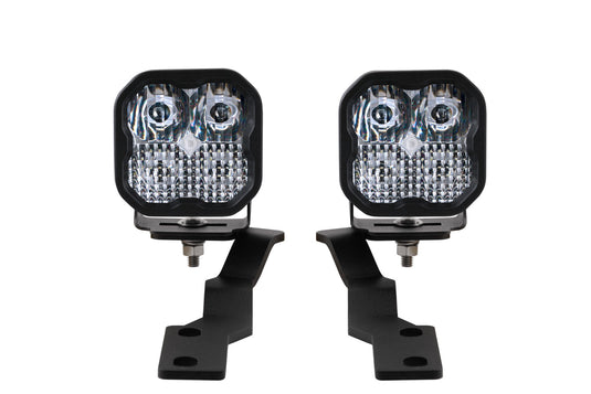 2016-2021 3rd Gen Tacoma SS3 LED Ditch Light Kit, Sport White Combo