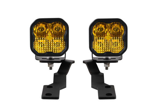 2016-2021 3rd Gen Tacoma SS3 LED Ditch Light Kit, Sport Yellow Combo