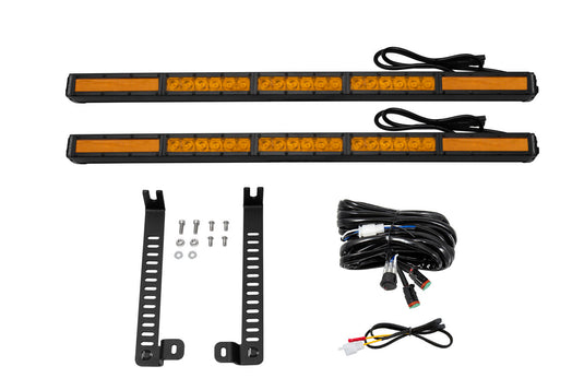 2014-2019 5th Gen 4Runner SS30 Dual Stealth Lightbar Kit Amber Combo