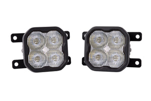 2021+ 6th Gen Bronco SS3 LED Fog Light Kit (w/ Standard Bumper) White SAE Fog Sport w/ Backlight