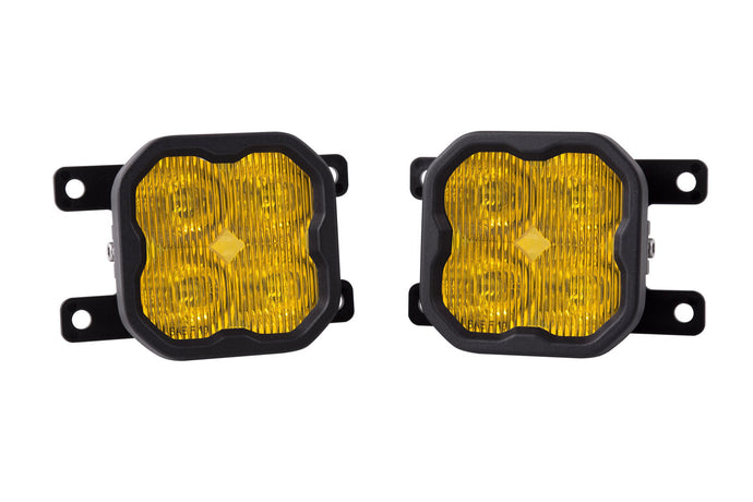 2021+ 6th Gen Bronco SS3 LED Fog Light Kit (w/ Standard Bumper) Yellow SAE Fog Sport w/ Backlight