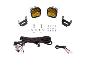 2021-2022 6th Gen Bronco SS3 LED Ditch Light Kit, Sport Yellow Combo