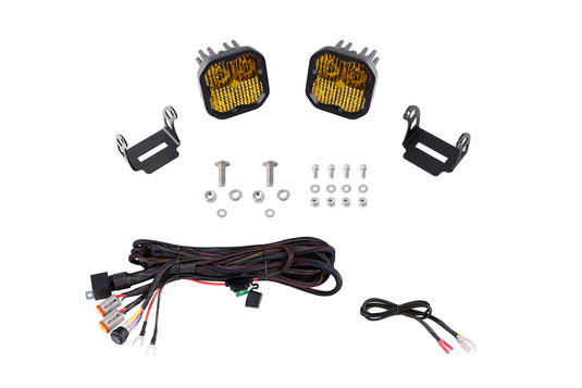 2021+ 6th Gen Bronco SS3 LED Ditch Light Kit, Pro Yellow Combo