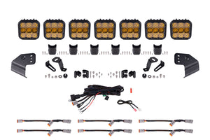 2021+ 6th Gen Bronco SS5 Sport CrossLink Windshield Yellow Combo Lightbar Kit