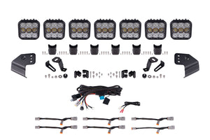 2021+ 6th Gen Bronco SS5 Pro CrossLink Windshield White Combo Lightbar Kit