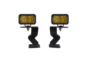 2022+ 3rd Gen Tundra Stage Series Ditch Light Kit C2 Sport Diode Dymanics Yellow Combo