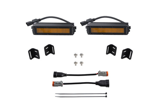 2022+ 3rd Gen Tundra SS6 LED Fog Light Kit Amber Wide