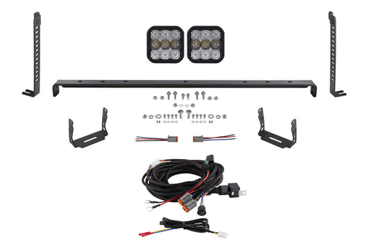 2014-2023 5th Gen 4Runner SS5 Stealth Grille LED 2-Pod Kit, Sport White Combo