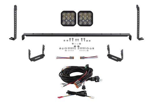 2014-2023 5th Gen 4Runner SS5 Stealth Grille LED 2-Pod Kit, Sport White Driving