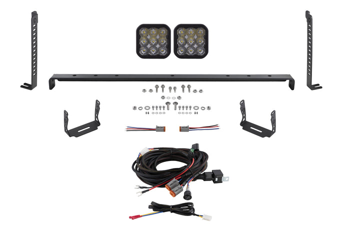 2014-2023 5th Gen 4Runner SS5 Stealth Grille LED 2-Pod Kit, Pro White Driving