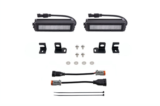 2024+ 4th Gen Tacoma SS6 LED Fog Light Kit, White Wide