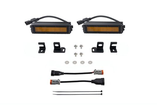 2024+ 4th Gen Tacoma SS6 LED Fog Light Kit, Amber Wide