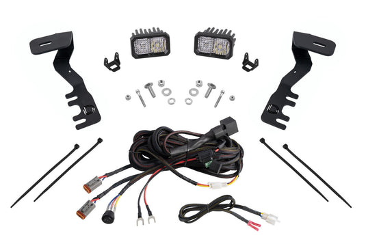 2024+ 4th Gen Tacoma Stage Series 2 Inch LED Ditch Light Kit, Pro White Combo