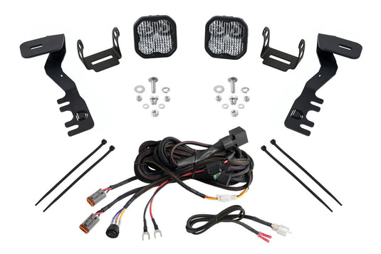 2024+ 4th Gen Tacoma SS3 LED Ditch Light Kit, Sport White Combo