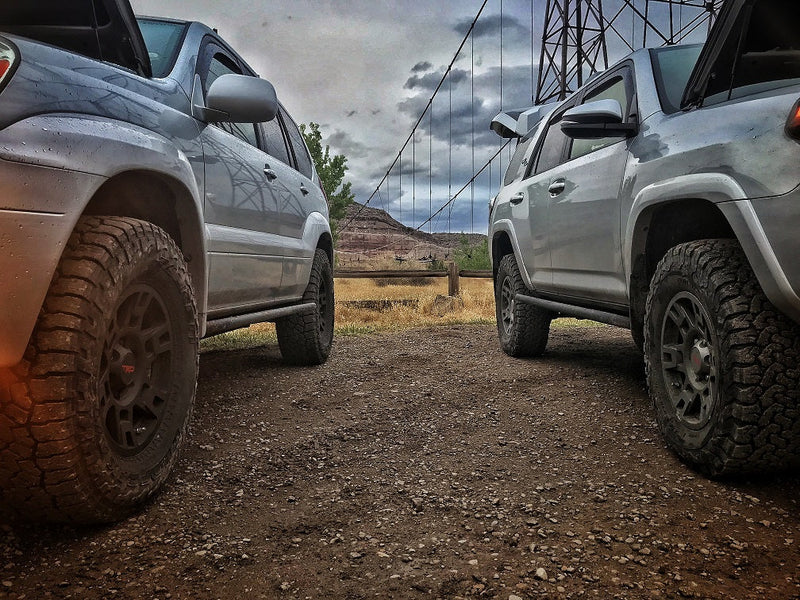 Load image into Gallery viewer, 2010+ Toyota 4Runner Angled Sliders - RSG METALWORKS
