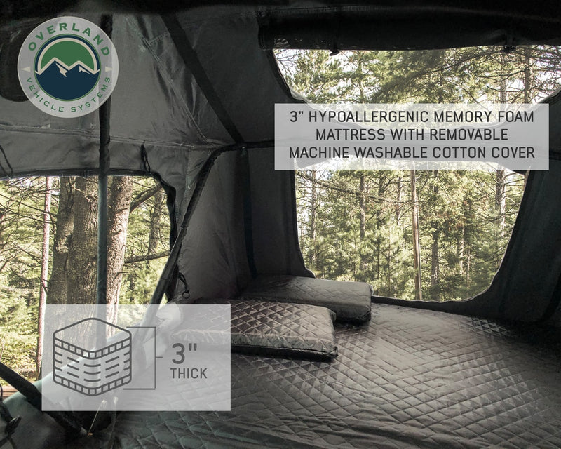 Load image into Gallery viewer, Roof Top Tent 4 Person Extended Roof Top Tent With Annex Green/Gray Nomadic Overland Vehicle Systems - Overland Vehicle Systems
