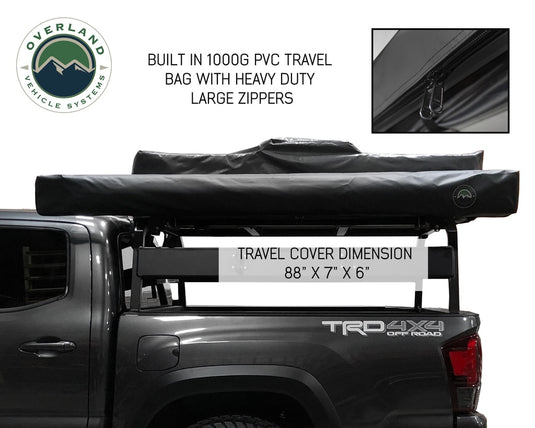 Awning 2.0-6.5 Foot With Black Cover Universal Nomadic Overland Vehicle Systems - Overland Vehicle Systems