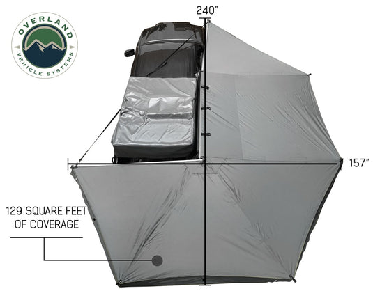 Awning 270 Degree Awning and Wall 1, 2, & 3, W/Mounting Brackets Passenger Side Nomadic Overland Vehicle Systems - Overland Vehicle Systems