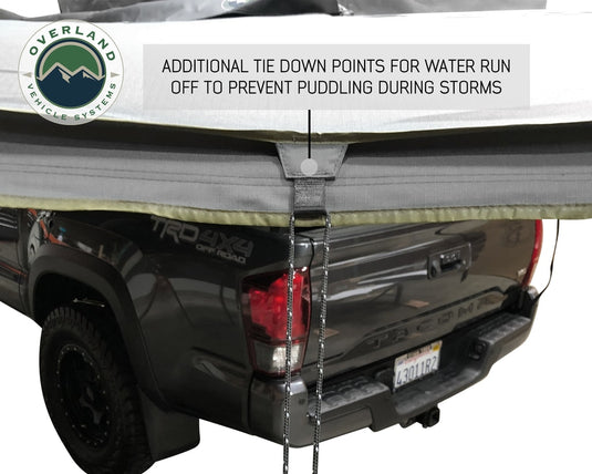 Awning 180 Degree Dark Gray Cover With Black Cover Universal Nomadic Overland Vehicle Systems - Overland Vehicle Systems