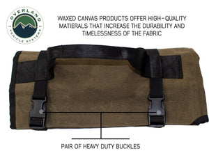 Rolled Bag General Tools With Handle And Straps Brown 16 LB Waxed Canvas Canyon Bag Universal Overland Vehicle Systems - Overland Vehicle Systems