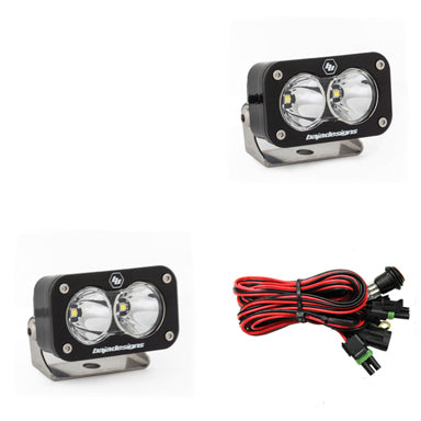 LED Light Pods Spot Pattern Pair S2 Pro Series Baja Designs - Baja Designs