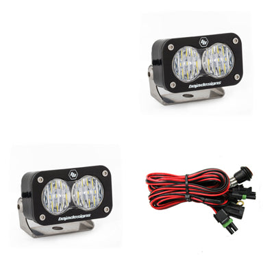 LED Light Pods Wide Cornering Pattern Pair S2 Pro Series Baja Designs - Baja Designs