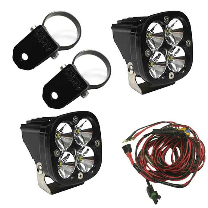 LED Light Pods Kit W/A Pillar Mounts 2.00 Inch Harness Squadron Pro Baja Designs - Baja Designs