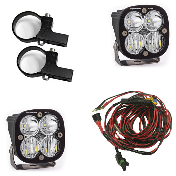 LED Light Pods Kit W/Horiz Mounts 1.75 Inch Harness Squadron Pro Baja Designs - Baja Designs