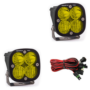 LED Light Pods Amber Lens Driving Combo Pattern Pair Squadron Pro Series Baja Designs - Baja Designs