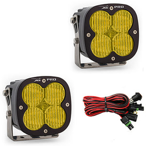 LED Light Pods Amber Lens Wide Cornering Pattern Pair XL Pro Series Baja Designs - Baja Designs