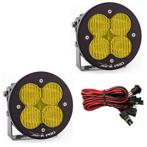 LED Light Pods Amber Lens Wide Cornering Pattern Pair XL R Pro Series Baja Designs - Baja Designs