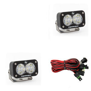 LED Work Light Clear Lens Wide Cornering Pattern Pair S2 Sport Baja Designs - Baja Designs