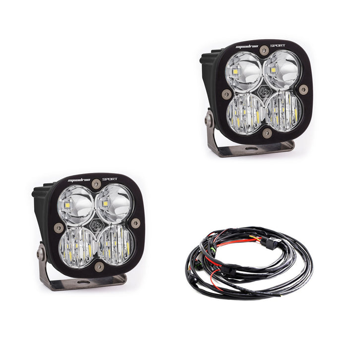 LED Light Pods Clear Lens Driving/Combo Pair Squadron Sport Baja Designs - Baja Designs