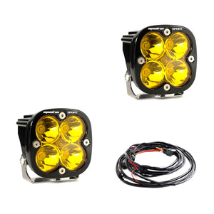 LED Light Pods Amber Lens Spot Pair Squadron Sport Baja Designs - Baja Designs