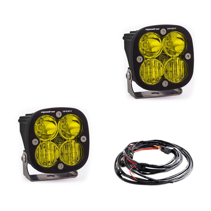 LED Light Pods Amber Lens Driving/Combo Pair Squadron Sport Baja Designs - Baja Designs