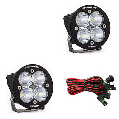 LED Light Pods Clear Lens Spot Pair Squadron R Sport Baja Designs - Baja Designs