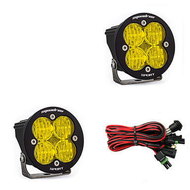 LED Light Pods Amber Lens Wide Cornering Pair Squadron R Sport Baja Designs - Baja Designs