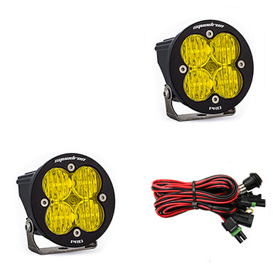 LED Light Pods Amber Lens Wide Cornering Pair Squadron R Pro Baja Designs - Baja Designs